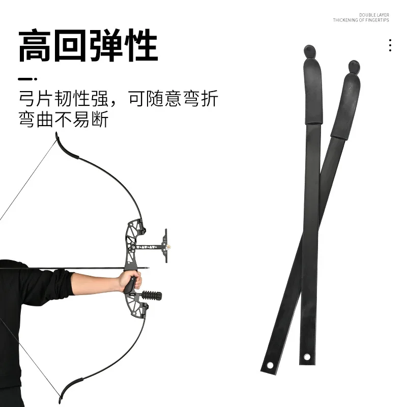 القوس والسهم الألياف الزجاجية القوس ورقة الصقر منعكس مستقيم القوس ورقة 30/40/50/60-100/lb افتتاح المعادن مع آذان سلسلة