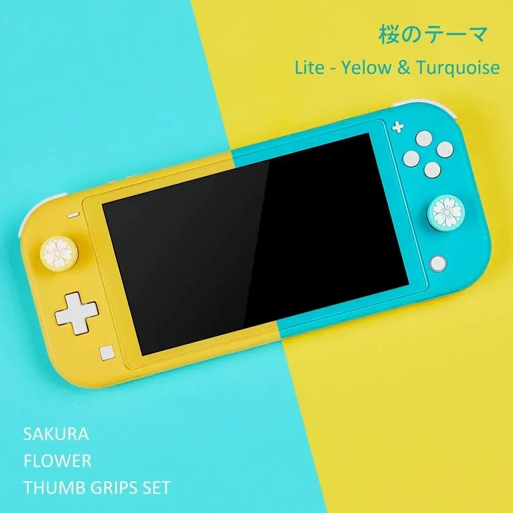 ZOMTOP Sakura Thumb Grip Cap, Joystick Cap per Nintendo Switch, custodia protettiva in Silicone morbido, adatta per Controller Joy-Con