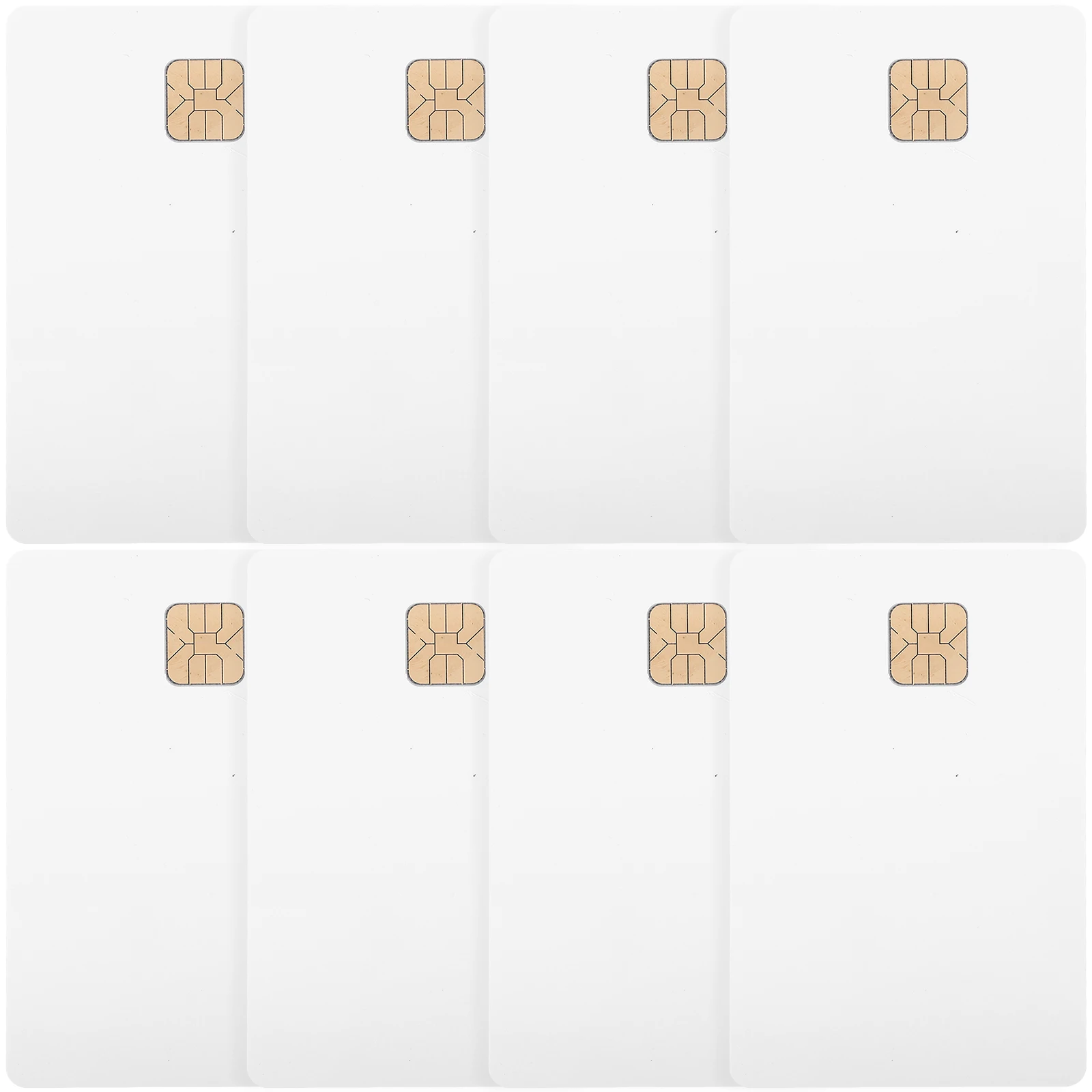 

8pcs/lot SLE4428 Chip Contact IC Card Blank Cards with Chips Pvc Blank Cards Smart Ic Cards Blank White Cards