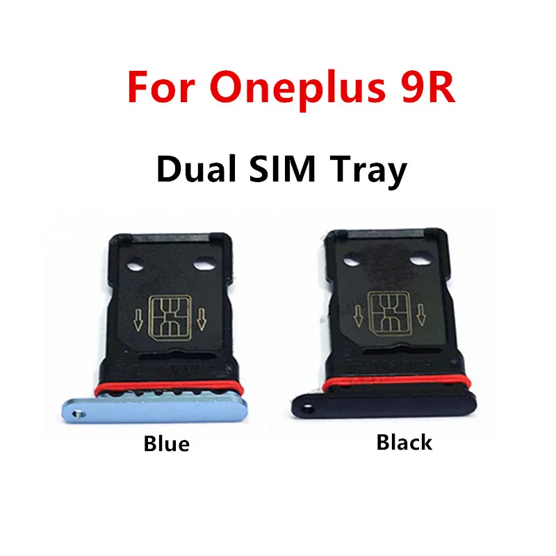 9 R SIM Card Slots For Oneplus 9R Oneplus9R One plus Dual SIM Tray Adapters Socket Holder Replace Phone Housing Repair Parts