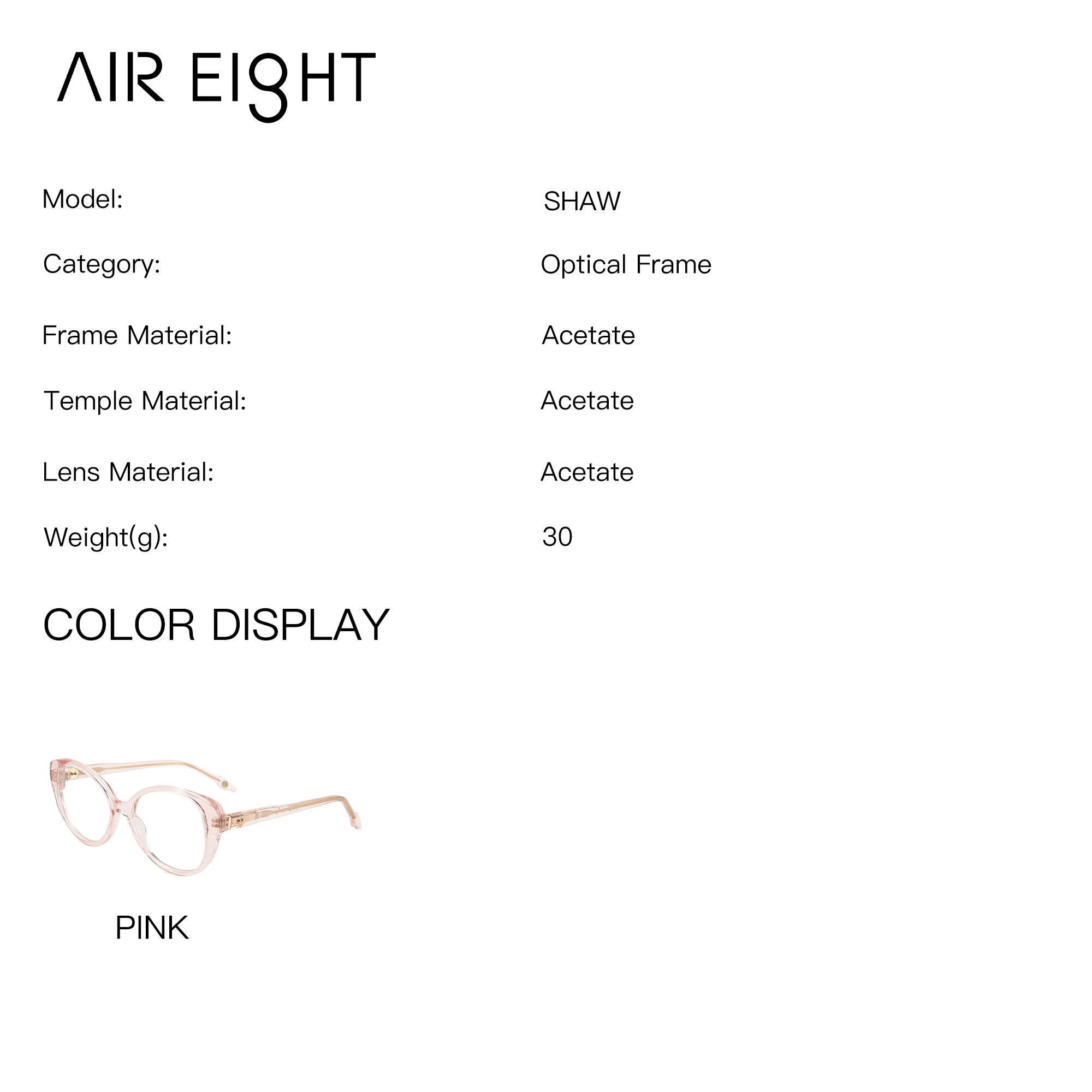 AIREIGHT Butterfly Acetate Prescription Glasses For Women Anti Blue Light Myopia Graduated Optical Eyewear Photochromic Lenses