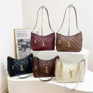 2024 High Quality Women Soft Faux Ladies Crossbody Bag Underarm Bag Retro Handbag Fashion Design Girls Small Shoulder Bags