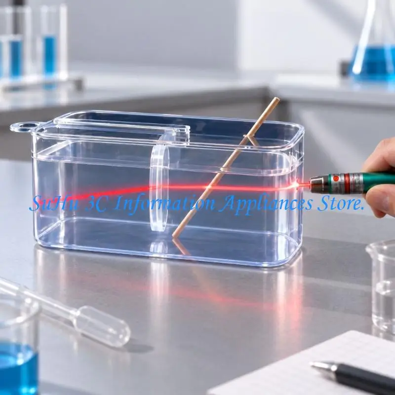  Tyndall Effect Demonstrator for Physics Laboratory, 3D Beam Observation Apparatus for Comparing Scattering