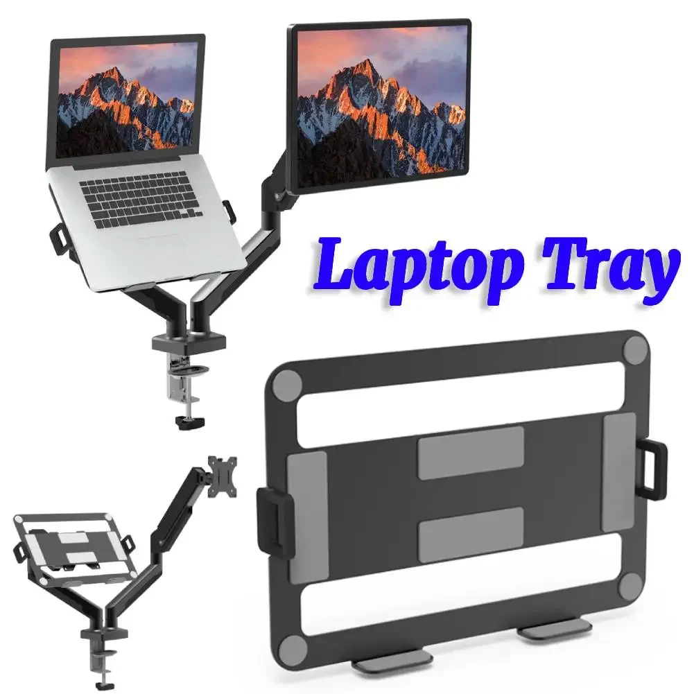 

Laptop Tray Monitor Desk Mount Laptop Tray Display Laptop Tray Base Monitor for 13 To 32 Inch Computer Screens for Home Office