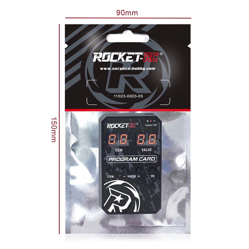 

ROCKET-RC Brushless ESC 130A Sensored Electronic Speed Controller 6V/5A BEC with Cooling Fan For 1/10 Rc Car 380/390/540 Motor