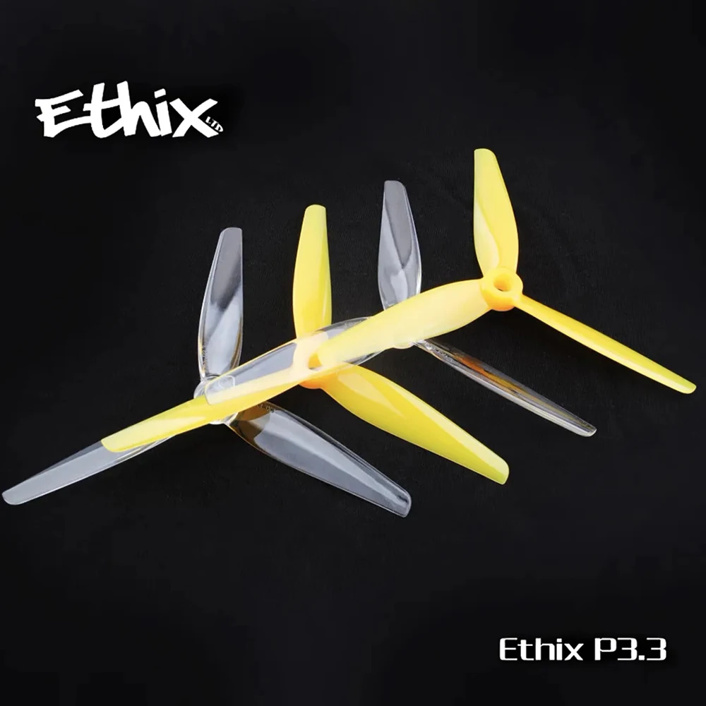 6pairs HQProp Ethix P3.3 5.1X3.3X3 Propeller 5.1inch Props 5133 3-Blade Freestyle For RC DIY FPV Racing Drone
