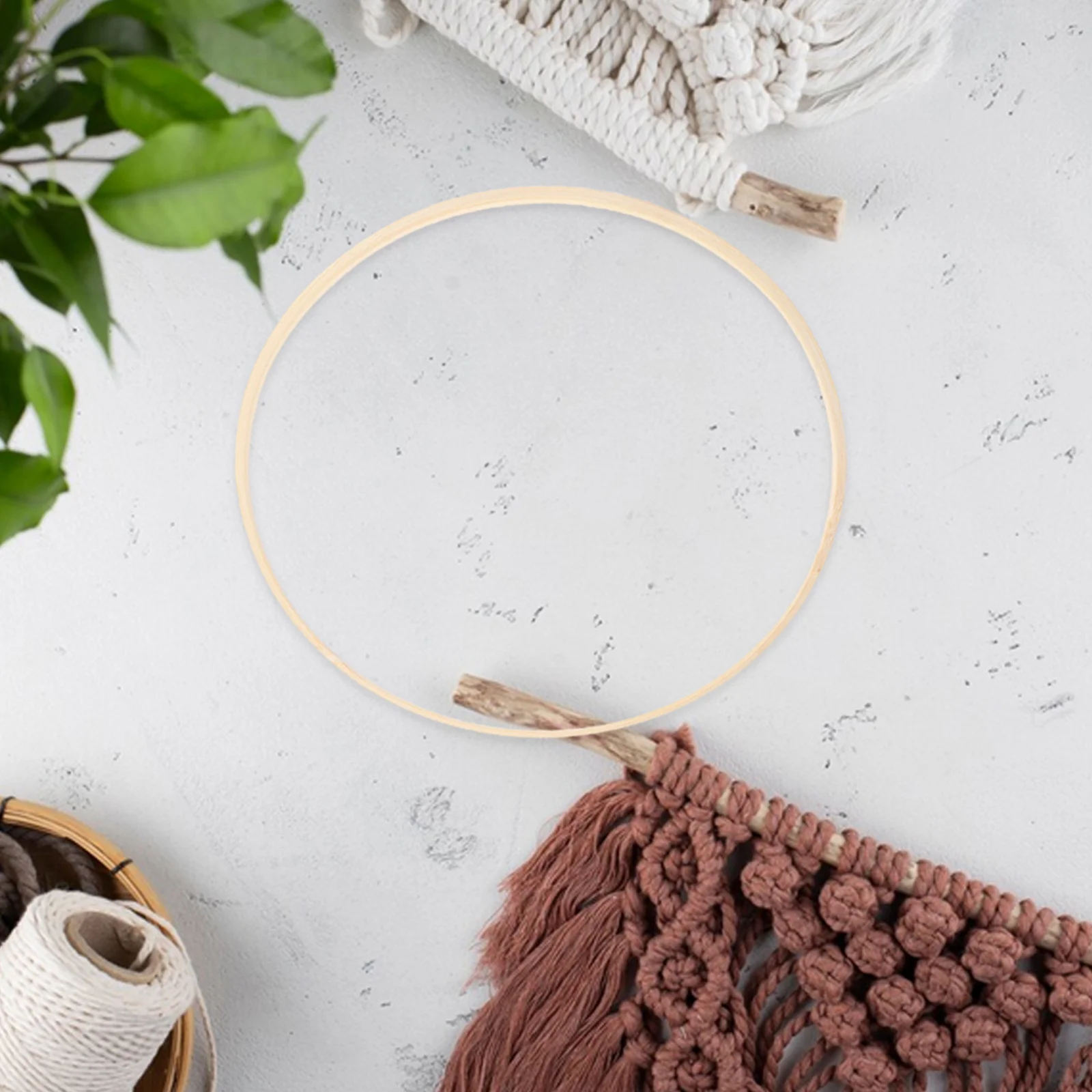 

Bamboo Circle Wooden Macrame Ring for DIY Dream Catcher Garland Wreath Holiday Room Party Decoration Dream Catcher Hoops