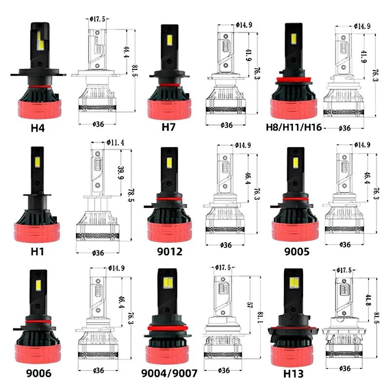 X9 130 واط H7 9012 HB3 LED لمبة لسيارة طقم مصابيح أمامية الضباب الخفيف H7 H11 H1 9005 Canbus توربو مصباح ليد 12 فولت/24 فولت للسيارة