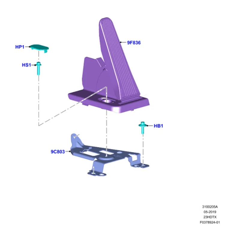 

Durable-L1MC9F836AK Car Accelerator Pedal For Ford Explorer Police Interceptor Utility Lincoln Aviator 2020-2024 L1MC-9F836-AK