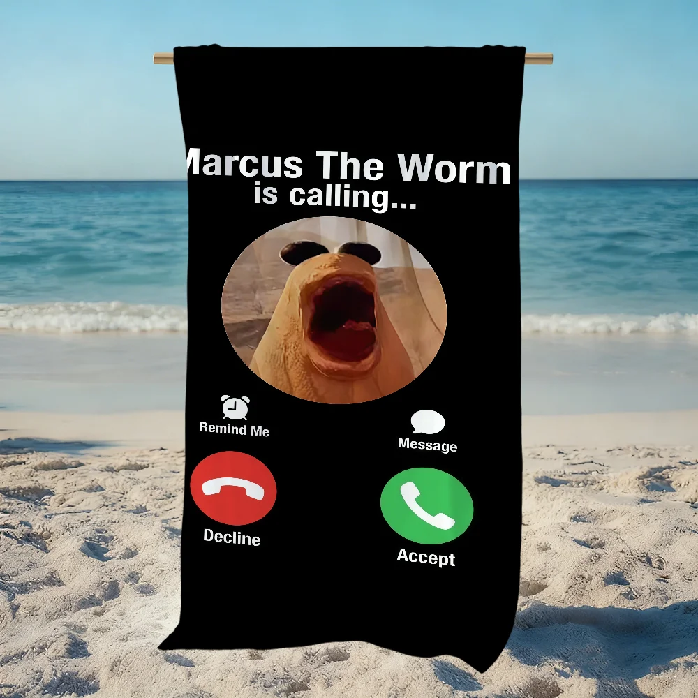 Divertido Marcus The Worm VRchat Rorert Towel Beach Quick Dry Soft Pool Towels Gift for Travel Gym Shower Camping Sports