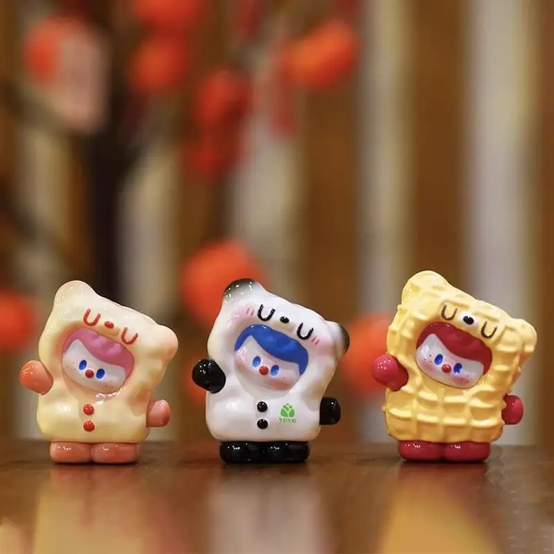 

НОВАЯ натуральная коллекция Yoyo с наклонной головой, милое игривое украшение для рабочего стола, подарок для друзей, модная игрушечная фигурка