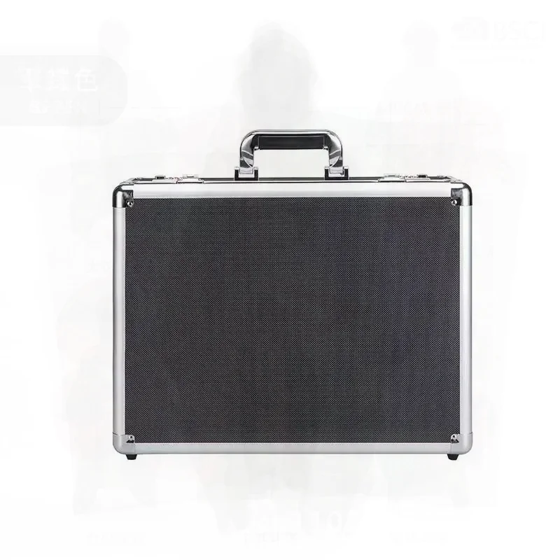 ortable Toolbox Aluminum Suitcase With Lock Electric Tool Box With Sponge Hard Case Flight Case Household Equipment Storag