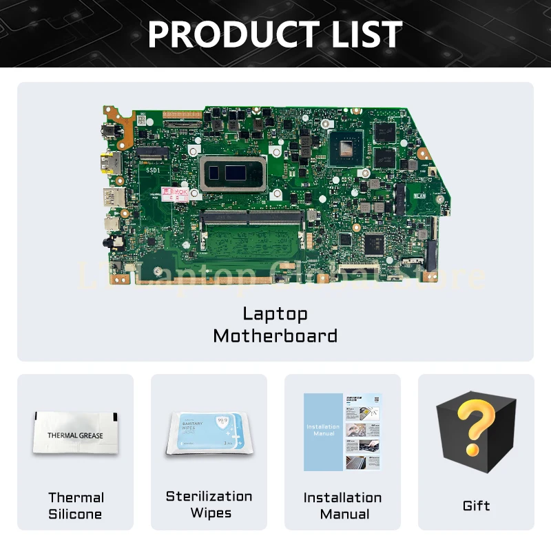 Per ASUS X531FA X532F X531F S531F K531F V531F S532F K532F V532F Scheda Madre X532FA VivoBook X532 X532FC X531FA X533FA X532LA