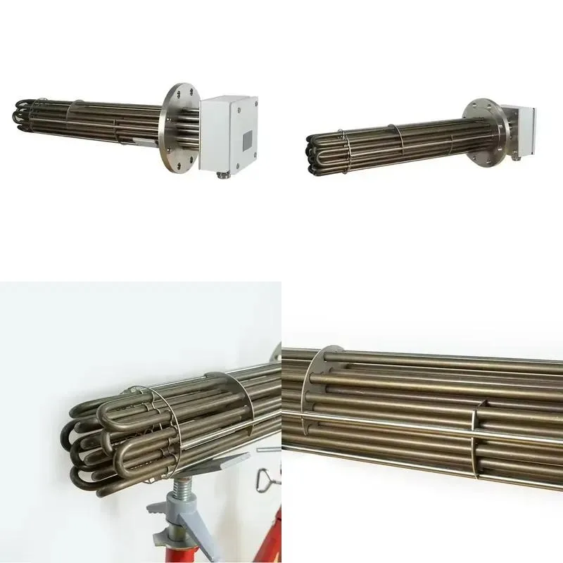 24KW Industrial Flange Immersion Heater 220V Tube Heating Element for Water Oil Tank
