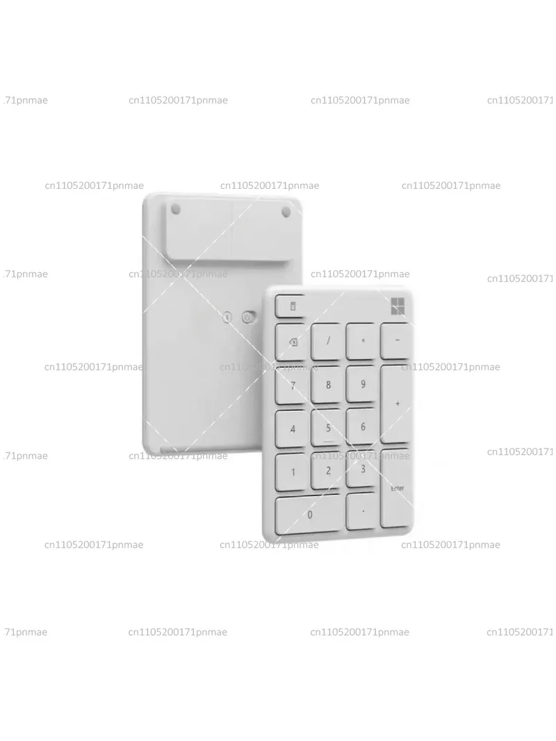 Wireless Numeric Keypad, Portable Number Pad for Laptop Desktop, USB C Number Pad with 18 Keys,  Keypad for Data , White Black