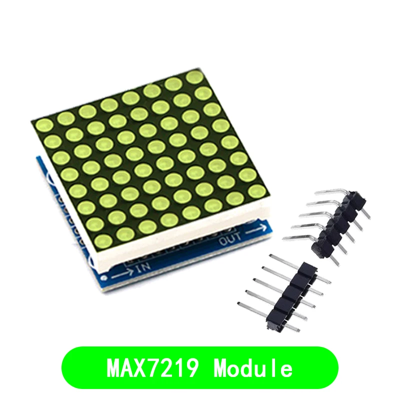 MAX7219 módulo de matriz de pontos módulo microcontrolador KIT DIY MCU Kit de módulo de controle de exibição LED