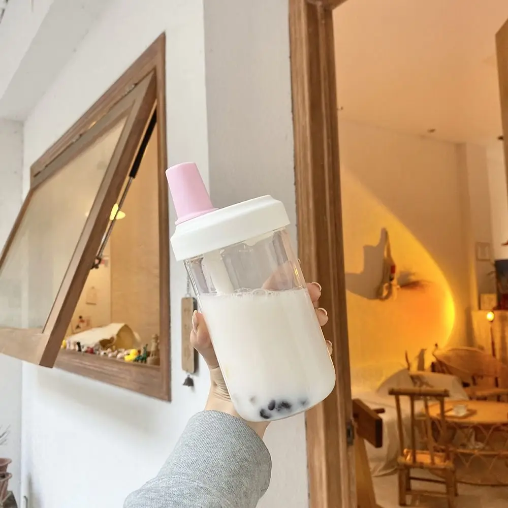 Student Portable Anti-fall Drink Cup Simple Straw Cup Large-capacity Plastic Kettle Straigh Drinking Water Bottle view 4
