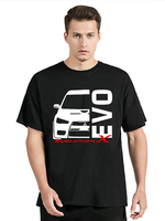 EVO X 10 Lancer Evolution Car T Shirt Men Cotton T-shirt Graphic Oversized Tshirt Clothing Tops