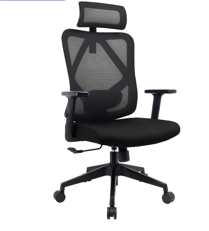 

July005 Heavy Duty Adjustable Work Rolling Fabric Mesh Swivel Executive Ergonomic Office Chairs Mesh Staff Manager Chair