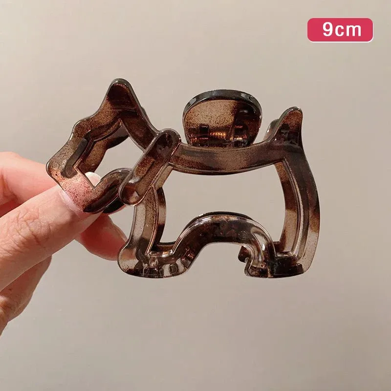 2025 جديد الكورية مشبك شعر الكلب موضة عادية المرأة البلاستيك القرش كليب لطيف الإنترنت المشاهير الحلو نمط مشبك شعر الحيوان #4