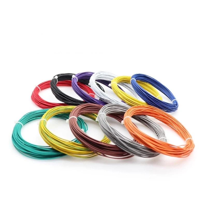 10PCS KF2510 electronic wire single/double-end pressure reed terminal wire 26awg color electronic wire spacing 2.54mm 26AWG