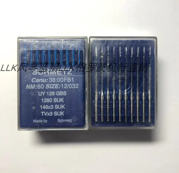 100pcs 10bag Schmetz Uy128gbs Uy128gas Sewing Machine Needles German Covering interLock Machine Three Needle Abd Five Line Tvx3