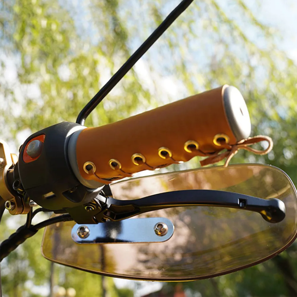 

Leather Handlebar Cover for Electric Scooter with Retro Design Compatible with 22mm Diameter Ebike Handlebars Soft and Non Slip