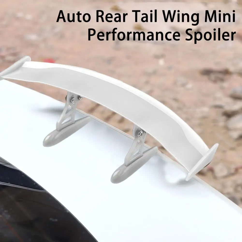 Rear Trunk Spoiler Universal Mini Tiny Trunk Spoiler Self-adhesive Mini Racing Rear Small Wing Spoiler Decor Modification