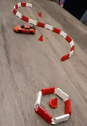 Road block Race Mini RC Drift Race Car Track Set Obstacle Field Fence Drift Runway Racetrack Road Barriers Decorative Accessorie