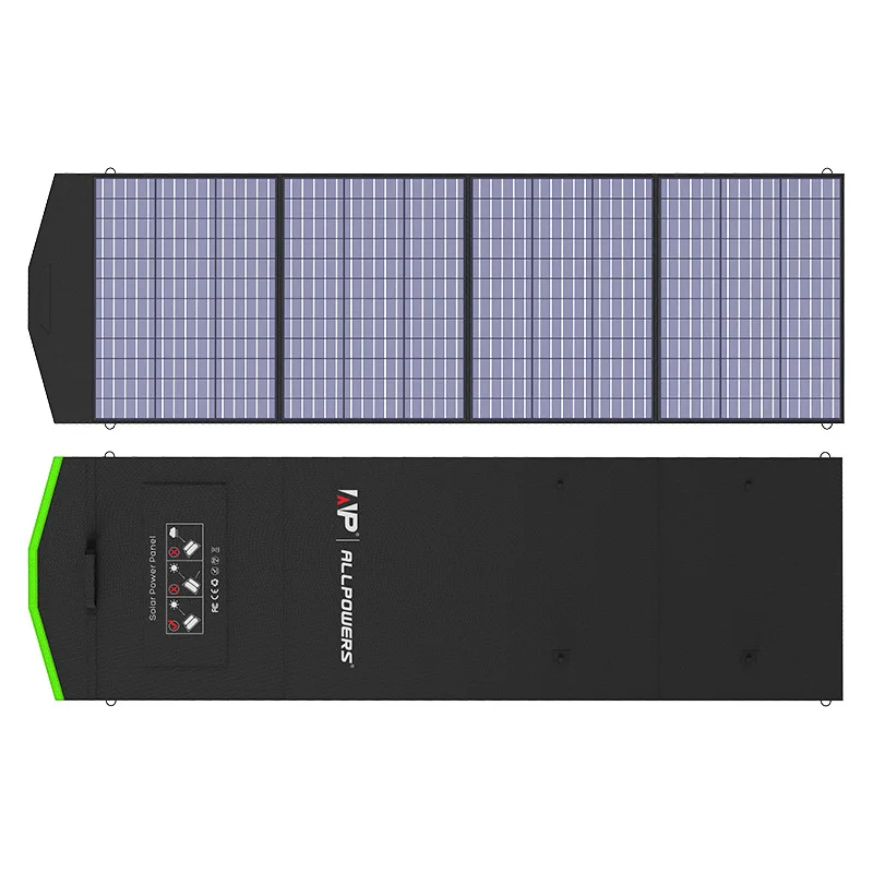 Waterproof portable solar charging panel Outdoor solar folding bag 200W high-power car solar panel