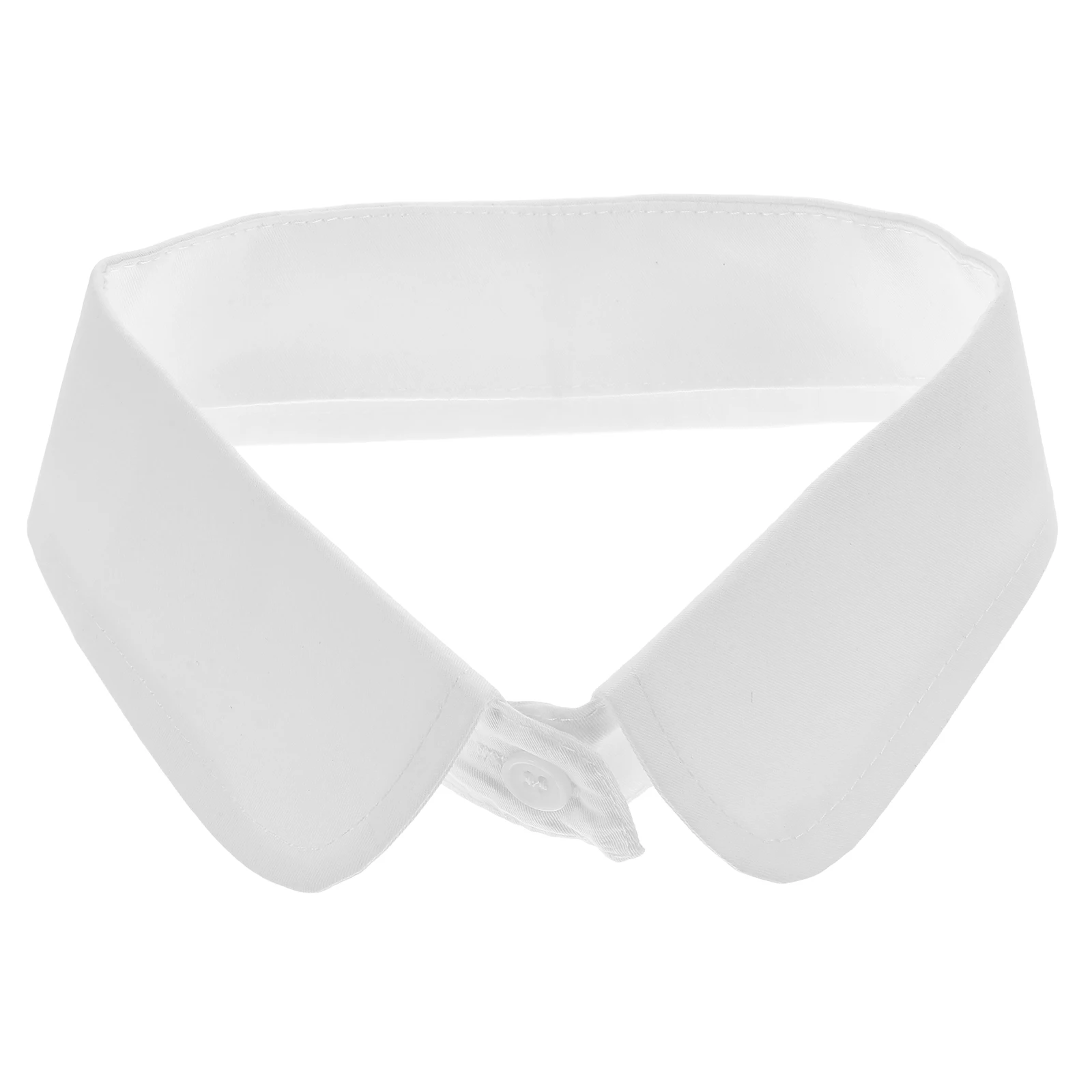

Waterproof Chiffon Fake for Women Men Detachable White High Collar Necklace Shirt Accessory Versatile Fashion Wearable