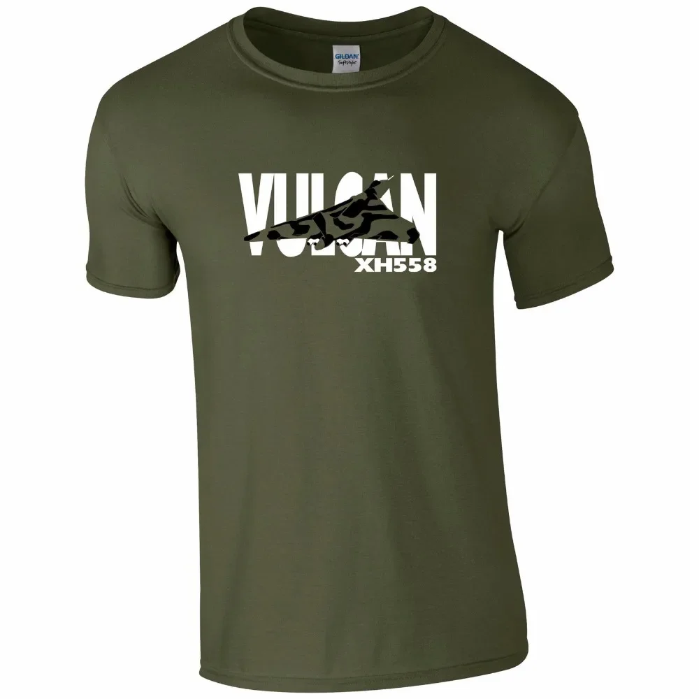 

Vulcan XH558 V-Bomber T-Shirt New 100% Cotton O-Neck Summer Short Sleeve Casual Mens T-shirt Size S-3XL