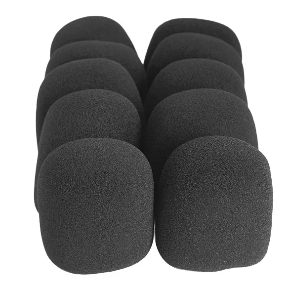 10 Pcs/set Microphone Grill Foam Cover Audio Mic Shield Sponge Cap Holder Washable Can Re-use Foam Cover Microphone Accessories