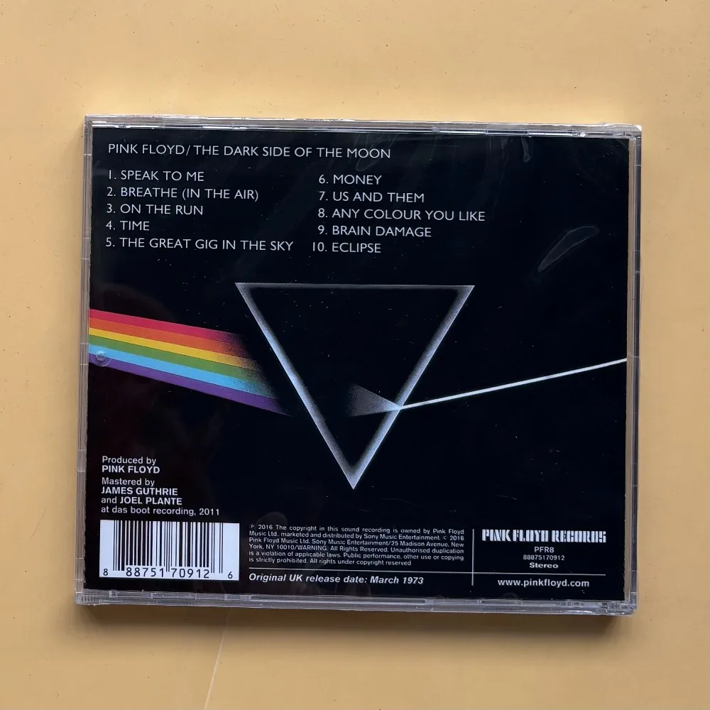 Pink Floyd The Dark Side Of The Moon CD Remasterizado, Álbum Conceituado de Rock Progressivo, Coleção HiFi para Audiófilos, Presente em Estoque