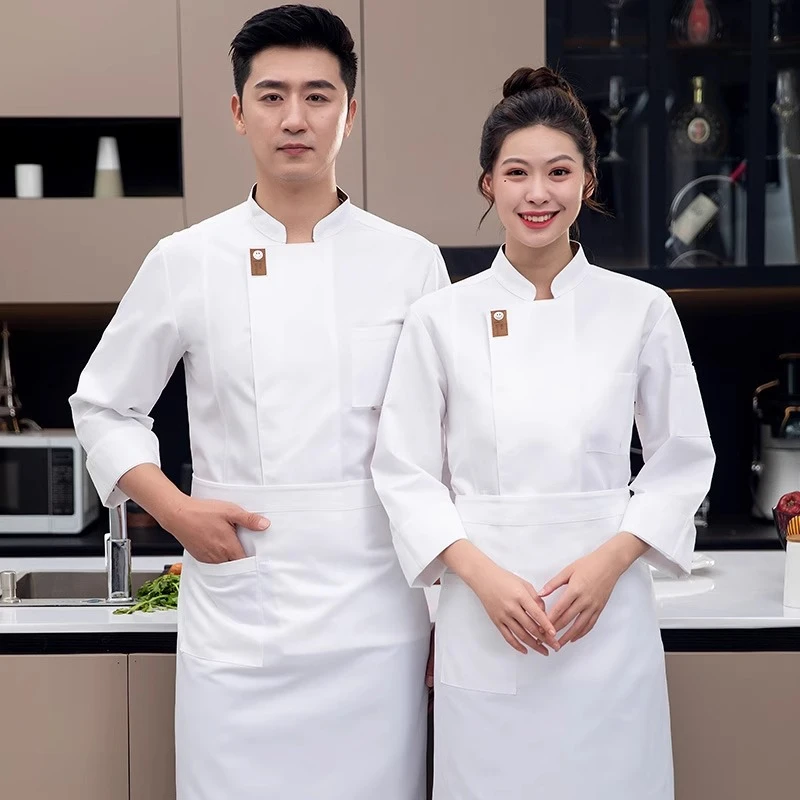 LOGOTIPO Catering Chef Roupas de Trabalho Masculino de Manga Curta Jaqueta de Chef de Verão Hotel Restaurante Cantina Assar Pastelaria Roupas de Cozinha