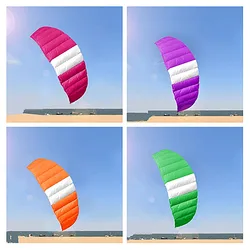 Freies verschiffen 210cm dual line sport power kite fliegen für neue anfänger fallschirm regenbogen pipas voadoras coloridas aufblasbare spielzeug