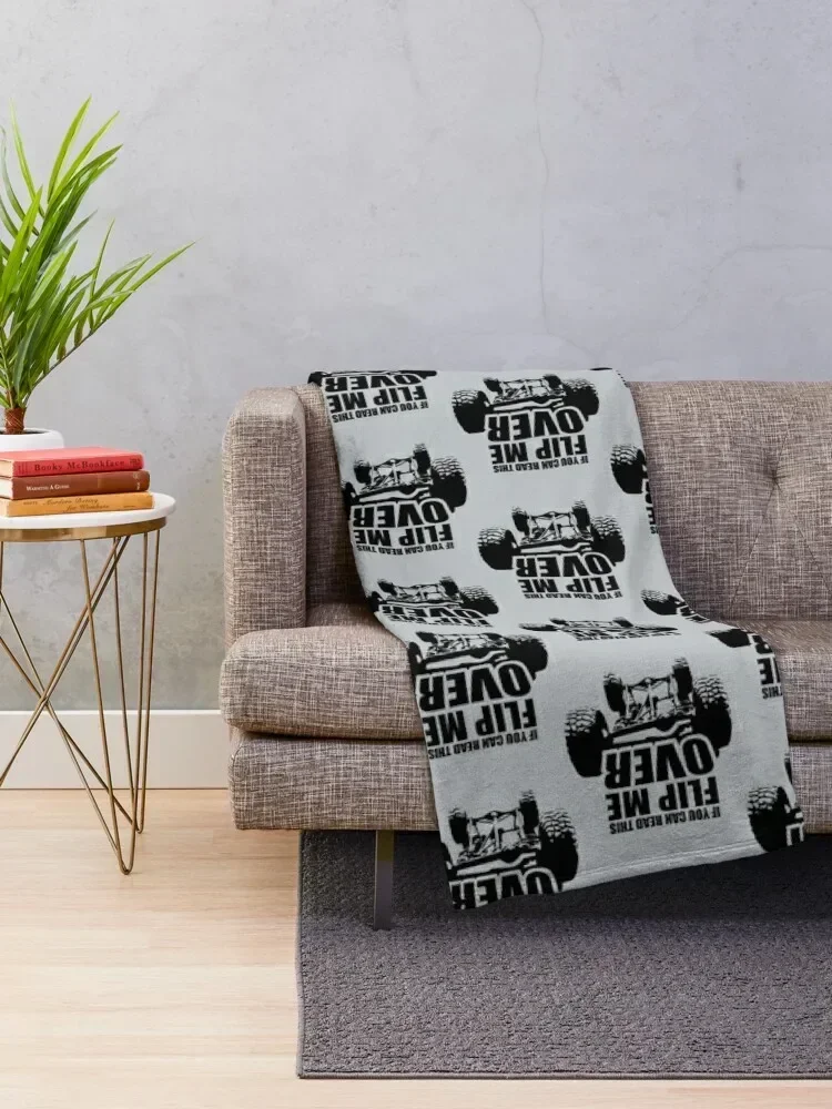 If you can read this flip me over Throw Blanket Warm Luxury St For Decorative Sofa Blankets