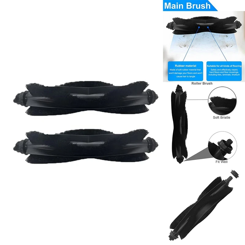For Eufy Clean L50 /L50 SES /L60 /L60 Hybrid Robot Vacuum Cleane Accessories Washable Main Brush