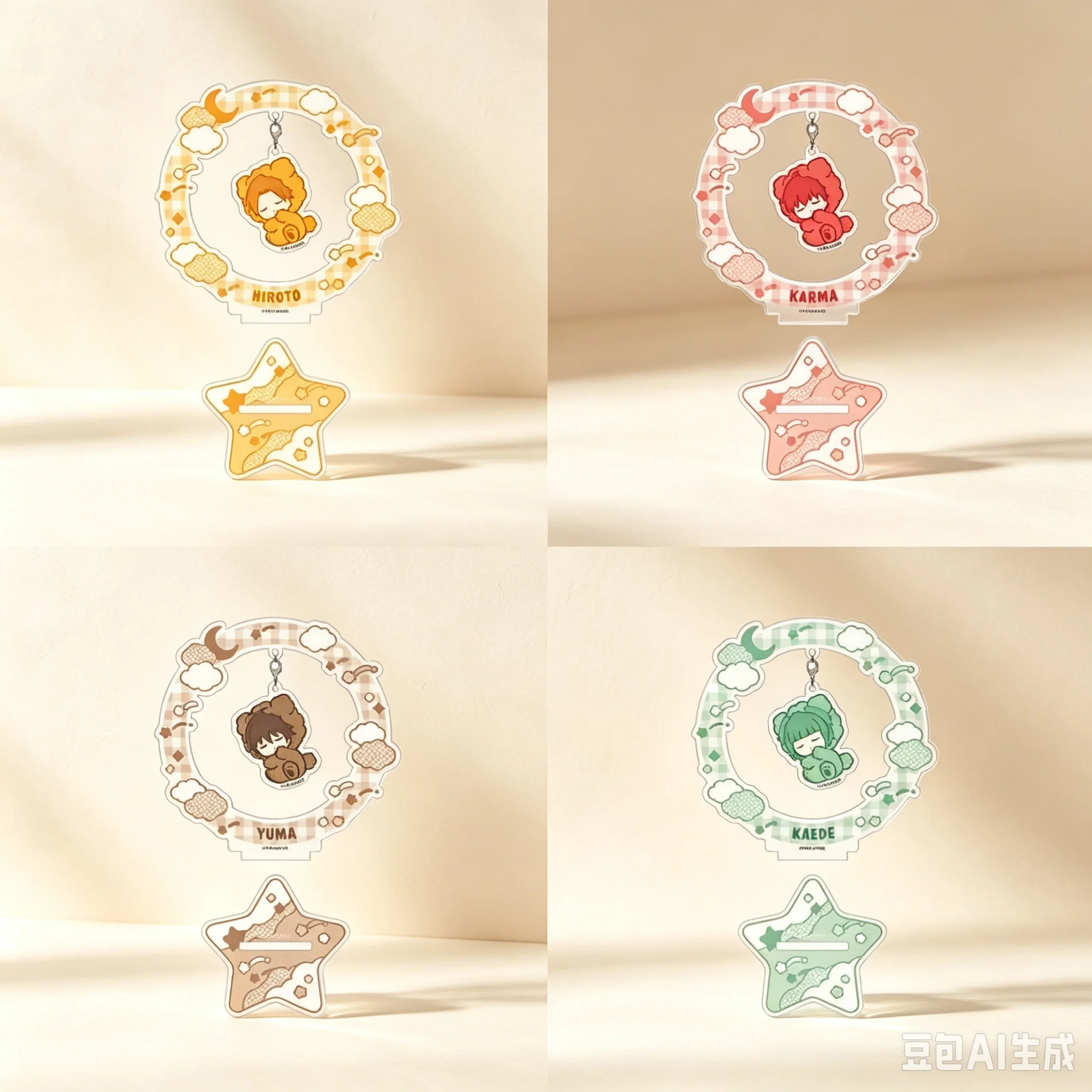 HOT 10cm Anime Assassination Classroom Acrylic Stand Modlel Desktop Decoration Game Collectible Ornament Gift For Fans Keychain