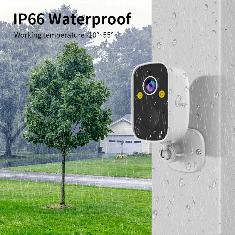 3M كاميرا تعمل بالطاقة الشمسية واي فاي في الهواء الطلق IP66 كاميرا ويب مقاومة للماء كشف الحركة إنذار مراقبة عن بعد بطارية 5200mAh كاميرا أمان لاسلكية #3