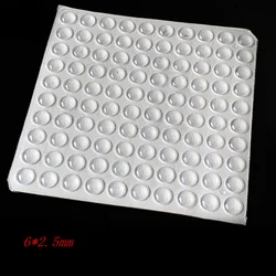 6-10mm*1.5-4mm 100pcs Self Adhesive Round Soft Silicone Rubber Bumpers Clear Black Anti Slip Shock Absorber Feet Pads Damper