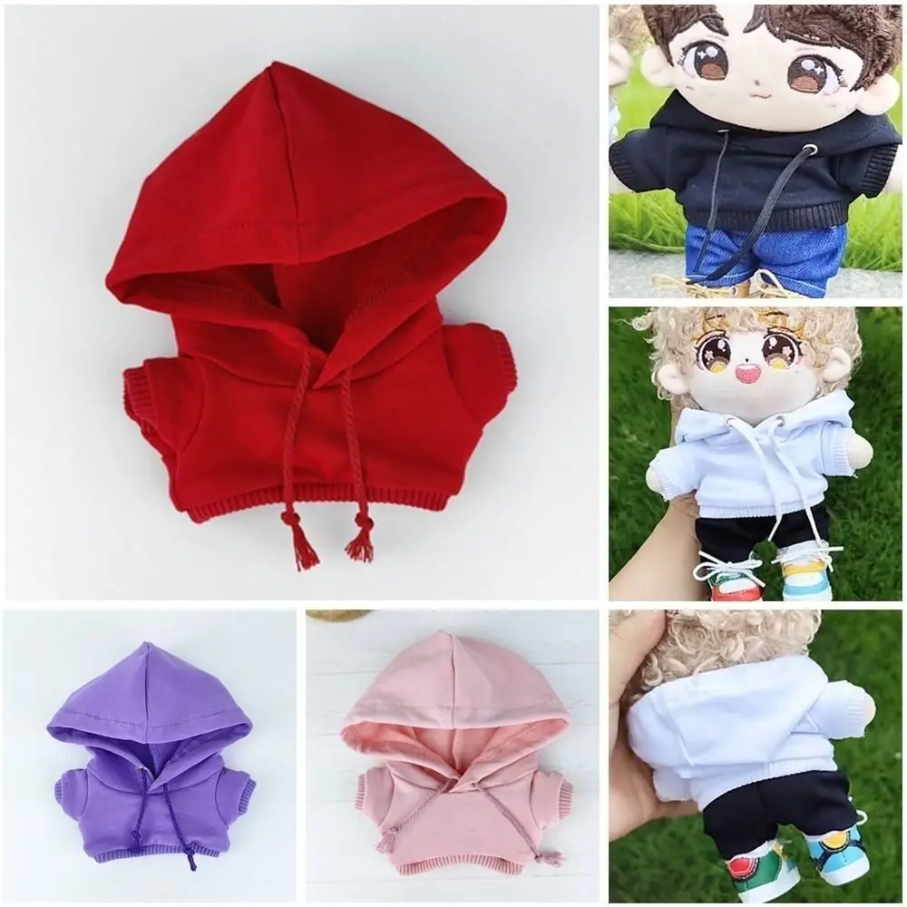 

High Quality Casual Wear Handmade Hoodies Cute Mini Fashion Clothes Kids Toys Dolls Tops for 10/20cm Cotton Dolls