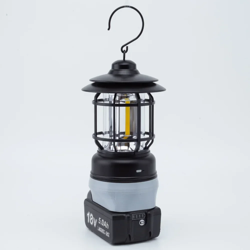 Imagem -04 - Portátil Pendurado Led Trabalho Luz Li-ion Bateria Outdoor Camping Lanterna Lâmpada de Pesca Makita 18v Não Incluído Bateria