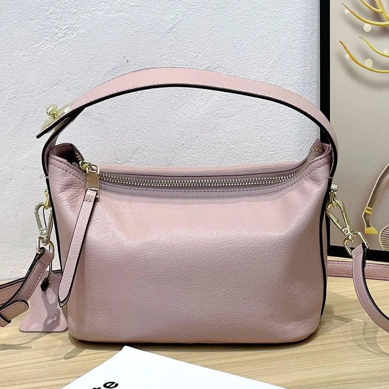 Genuine Leather Women\'s Bag Fashion Simple Shoulder Crossbody Bag Female Handbag Small Soft Leather Designer Bag