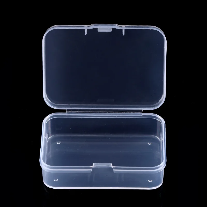 Mini Plastic Box Rectangular Box Translucent Box Packing Box Storage Box Dustproof Durable Strong Jewelry Storage Case Container