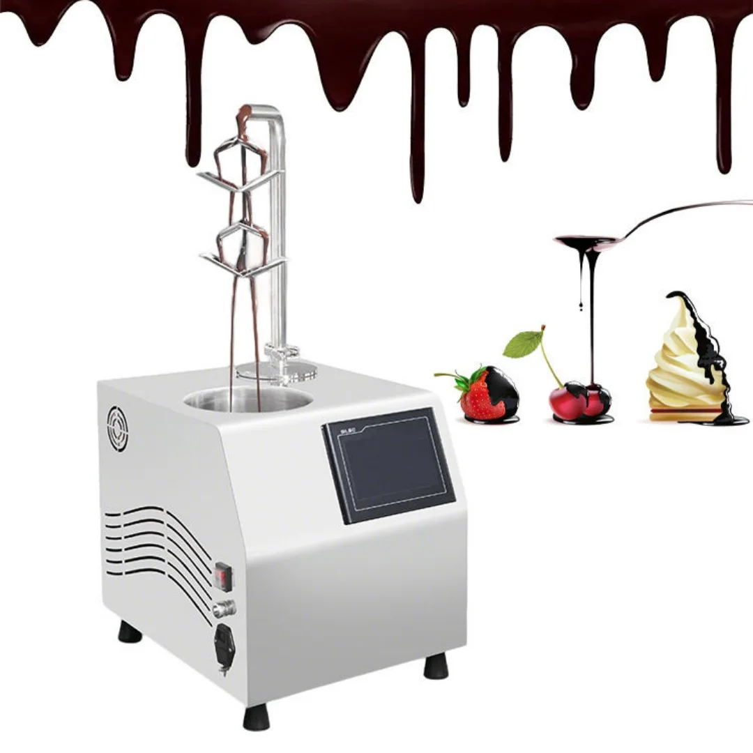 1000W Chocolate Tempering Machine 5.5L 304 Stainless Steel Fully Automatic Hot Chocolate Dispenser for Catering Equipment