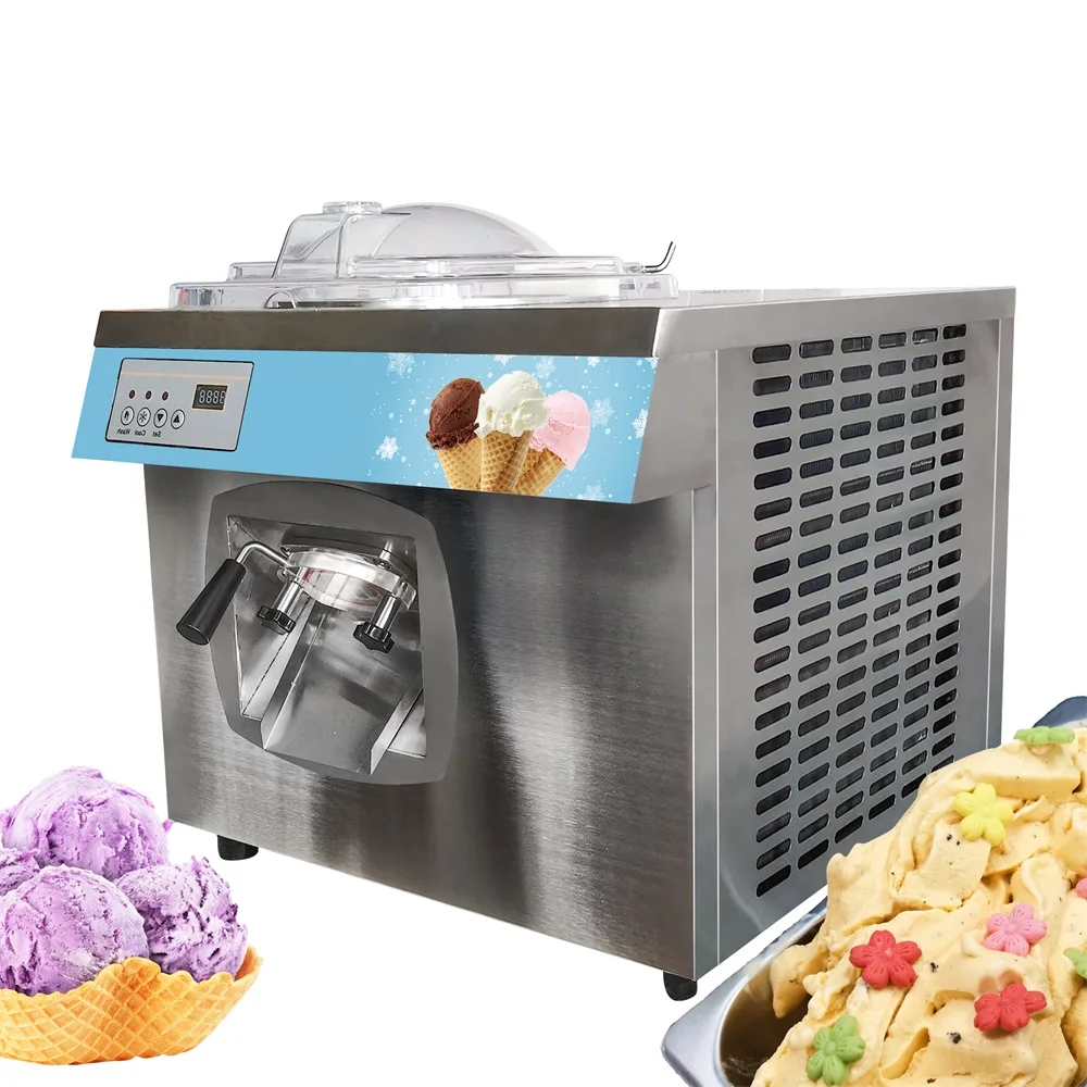 Mvckyi 22L/H Italian Hard Ice Cream Machine Batch Freezer Gelato Ice Cream Machine