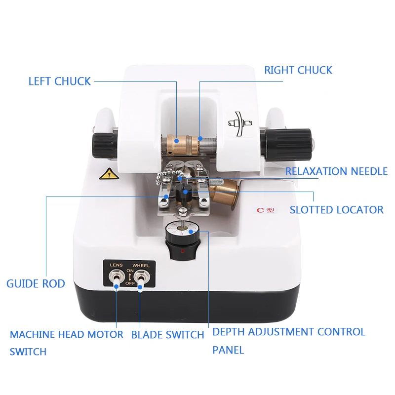 LY-1800 Glasses Processing Equipment Half Frame Glasses Slotting Machine Glasses Slotting Machine Lens Drawing Machine