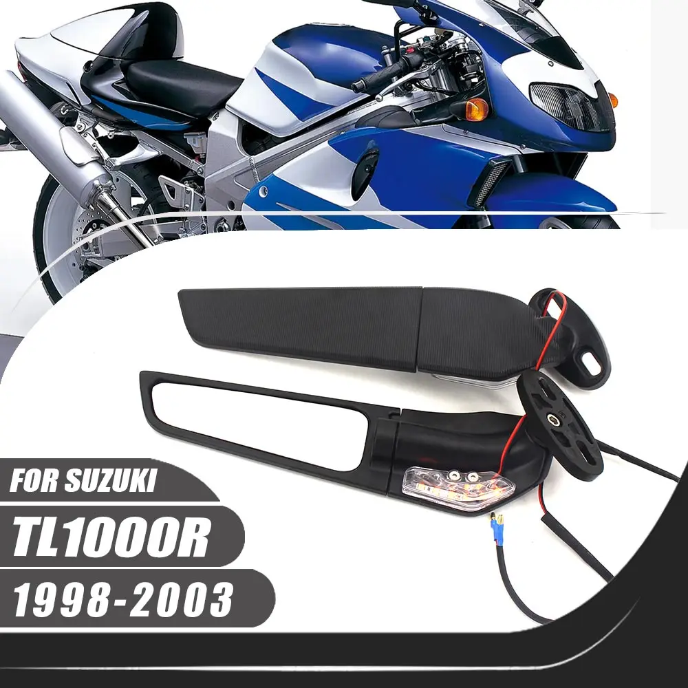 

Для Suzuki 1998-2003 TL1000R мотоцикл алюминиевые регулируемые поворотные спортивные крылышки крыло стелс-зеркала