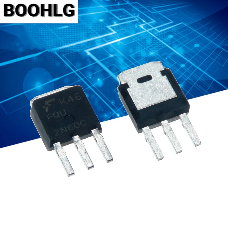 5pcs FQU2N60C 2N60C TO-251 FQU 2N60 600V N-Channel MOSFET Transistor